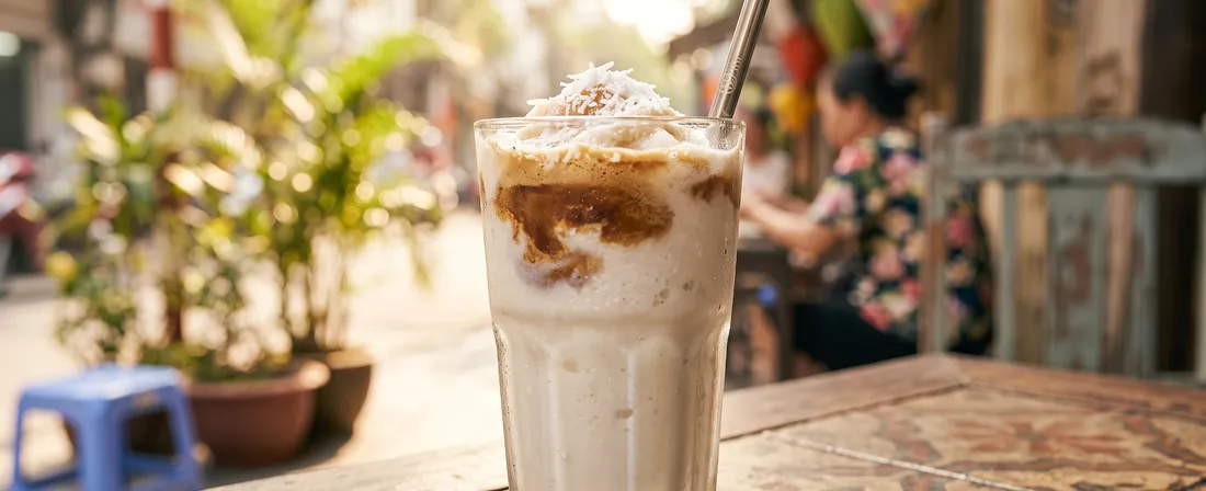 Cà phê dừa — coconut coffee