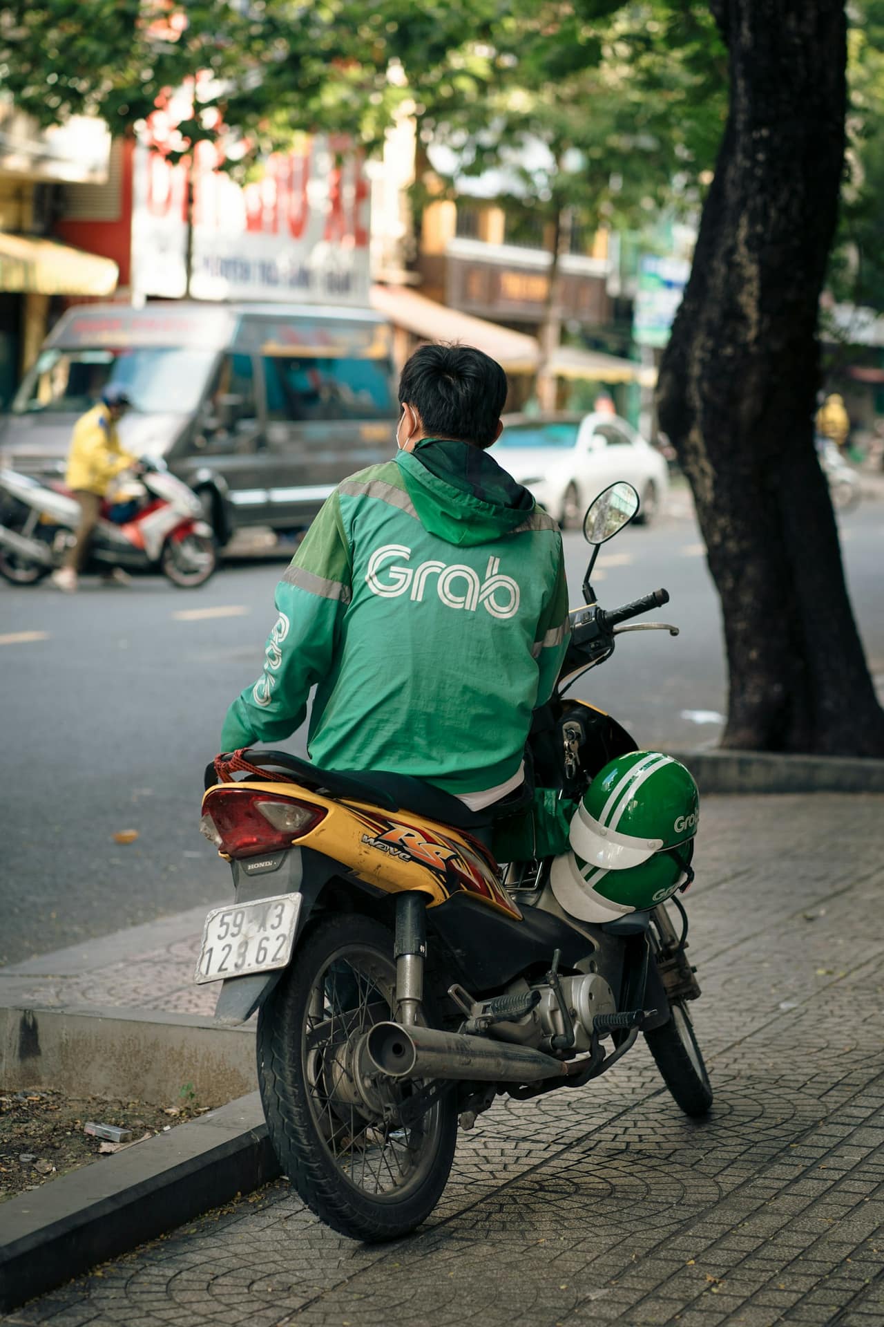 Grab ride in Vietnam